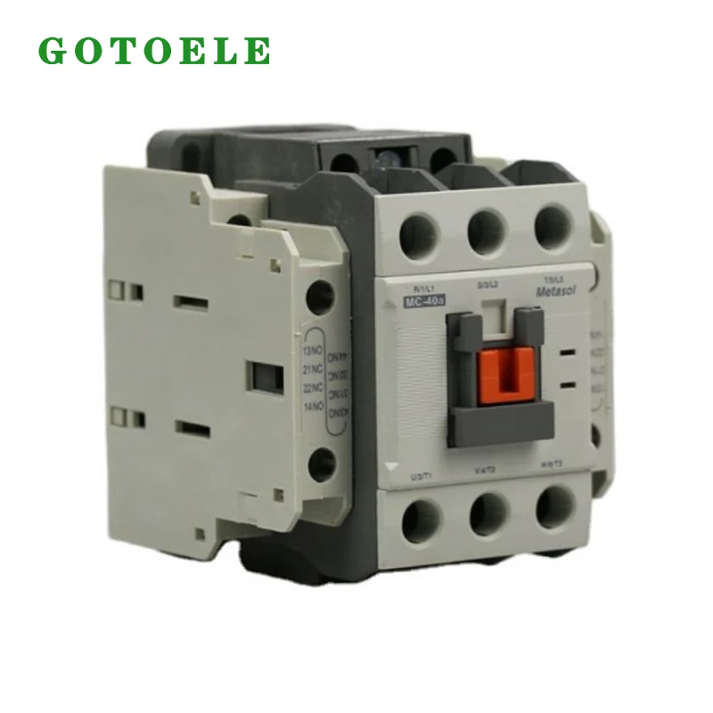 Stycznik magnetyczny MC-40A AC 3P 40A 18,5KW 1NO+1NC